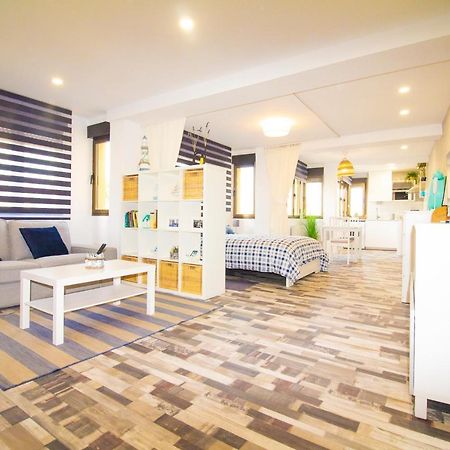 Loft En Gijon - Cimavilla Con Vistas Al Cerro Eksteriør billede