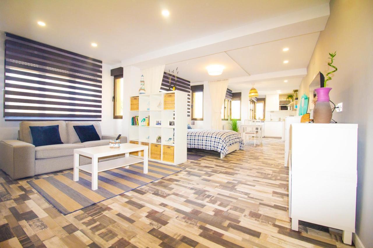 Loft En Gijon - Cimavilla Con Vistas Al Cerro Eksteriør billede
