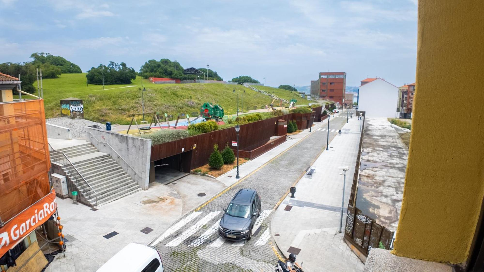 Loft En Gijon - Cimavilla Con Vistas Al Cerro Eksteriør billede